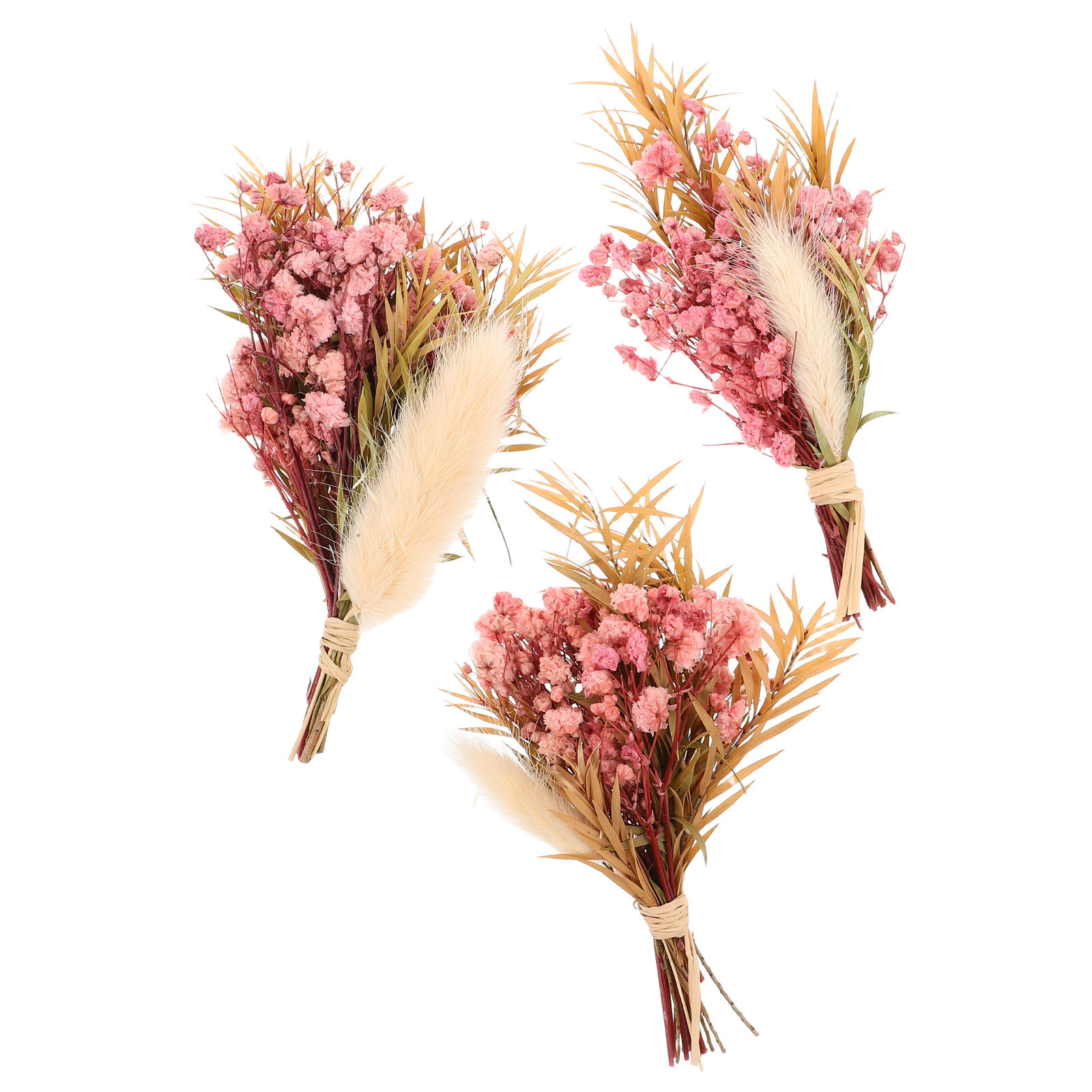 3Pcs Mini Dried Floral Bouquet - Dried Flower Bulk บทวิจารณ์และราคา