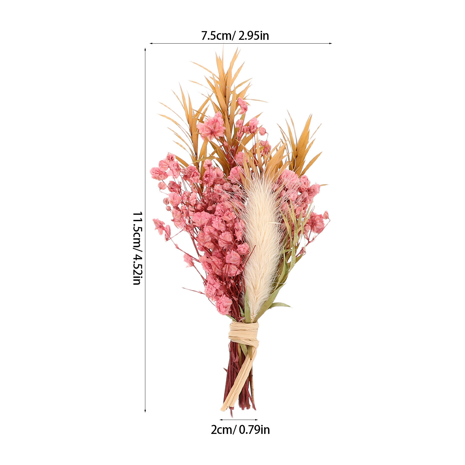 3Pcs Mini Dried Floral Bouquet - Dried Flower Bulk บทวิจารณ์และราคา