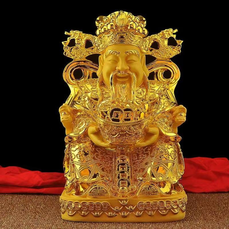 Feng Shui Gold God of Wealth L - Resin Crafts บทวิจารณ์และราคา