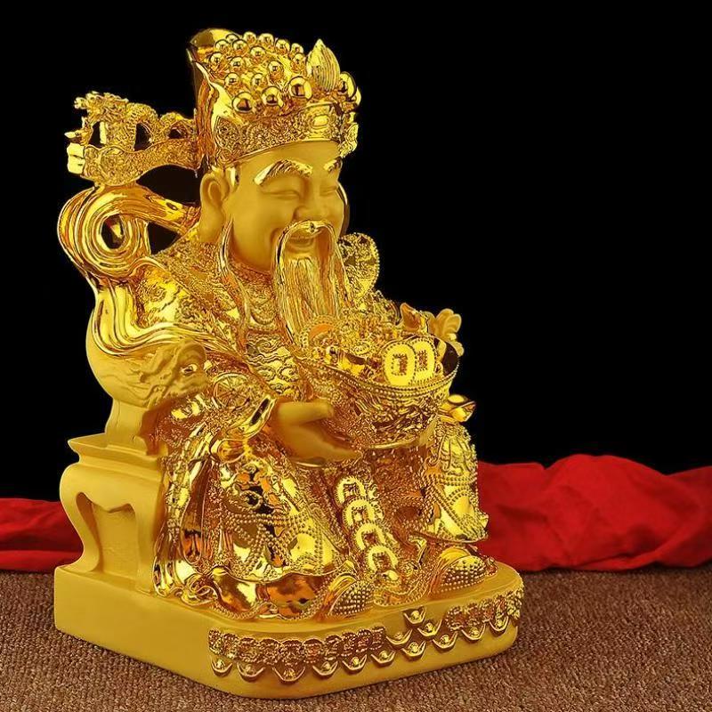 Feng Shui Gold God of Wealth L - Resin Crafts บทวิจารณ์และราคา