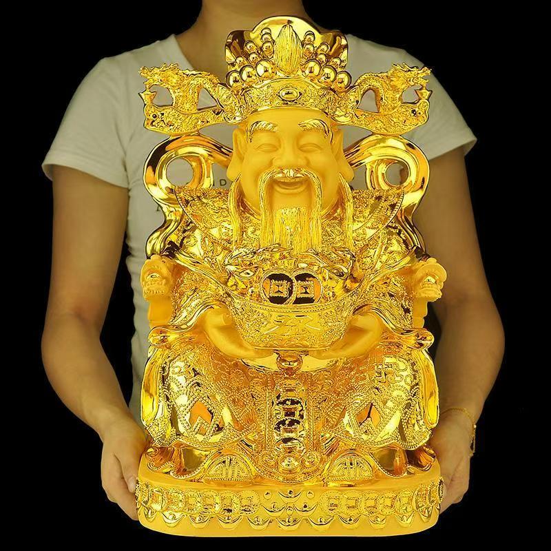 Feng Shui Gold God of Wealth L - Resin Crafts บทวิจารณ์และราคา