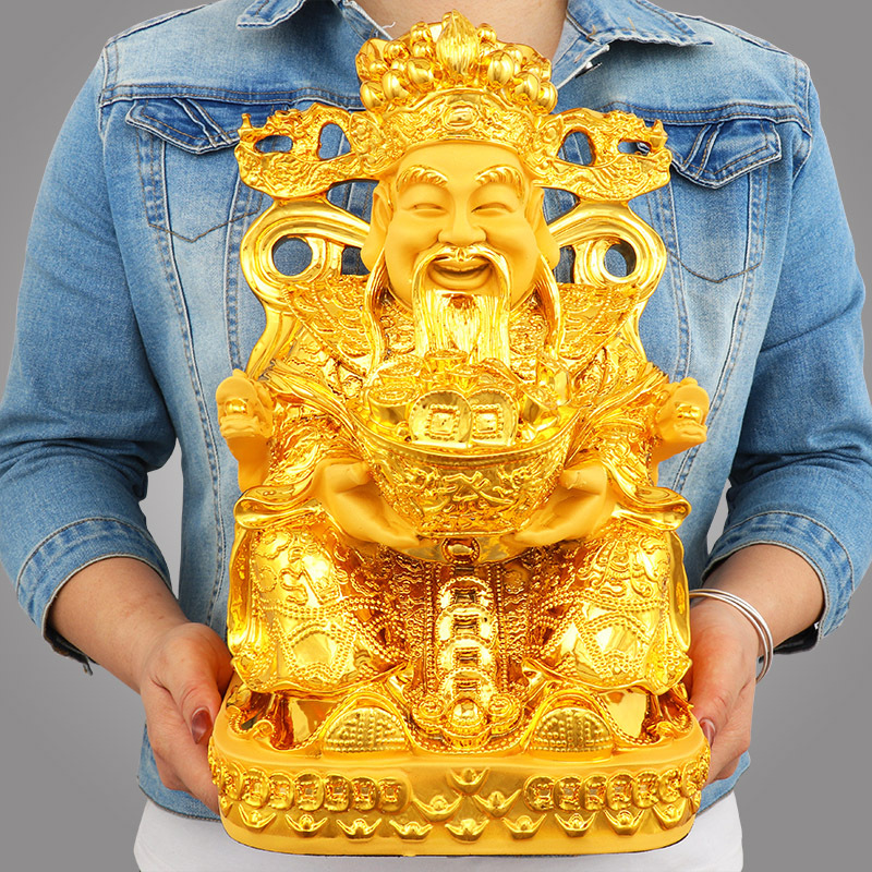Feng Shui Gold God of Wealth L - Resin Crafts บทวิจารณ์และราคา
