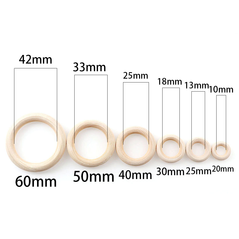 Unfinished Wooden Rings 20-60m - Wood Ring Blank บทวิจารณ์และราคา