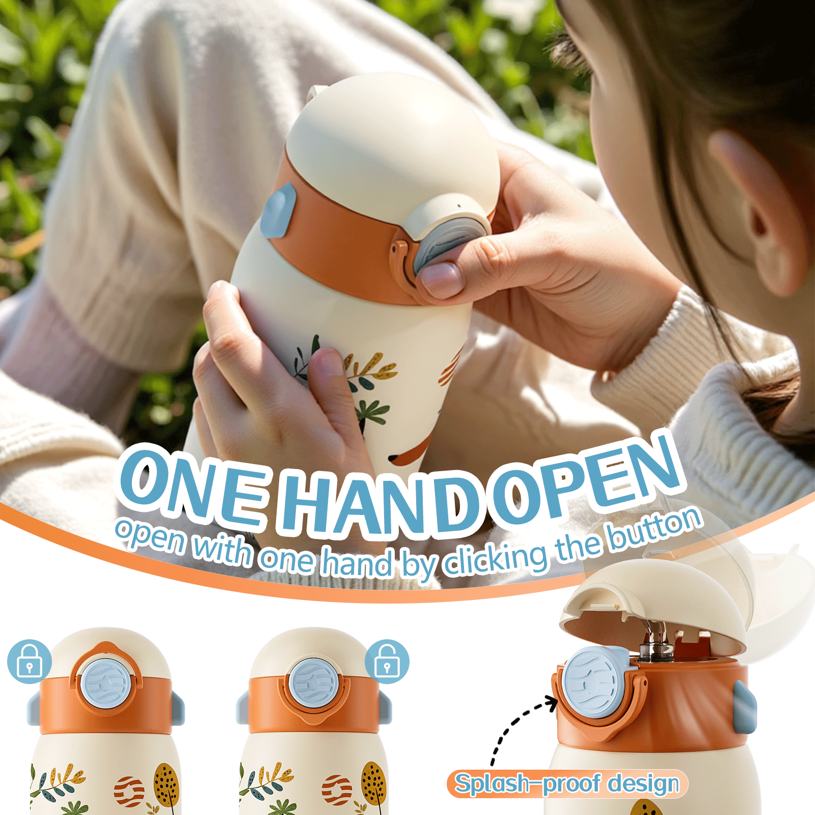 Fjbottle 400ml Kids Water Bott - Vacuum Chamber Small บทวิจารณ์และราคา