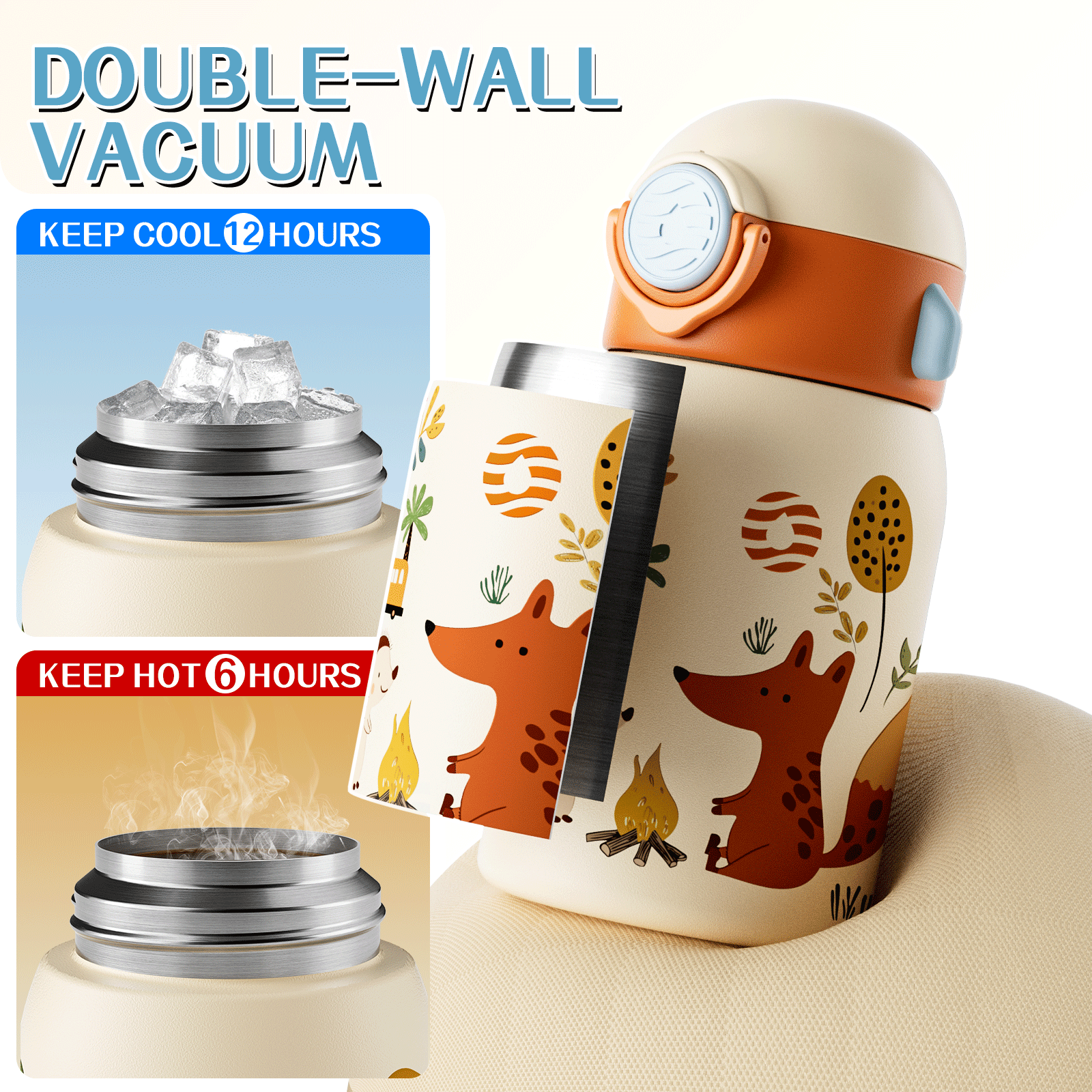 Fjbottle 400ml Kids Water Bott - Vacuum Chamber Small บทวิจารณ์และราคา