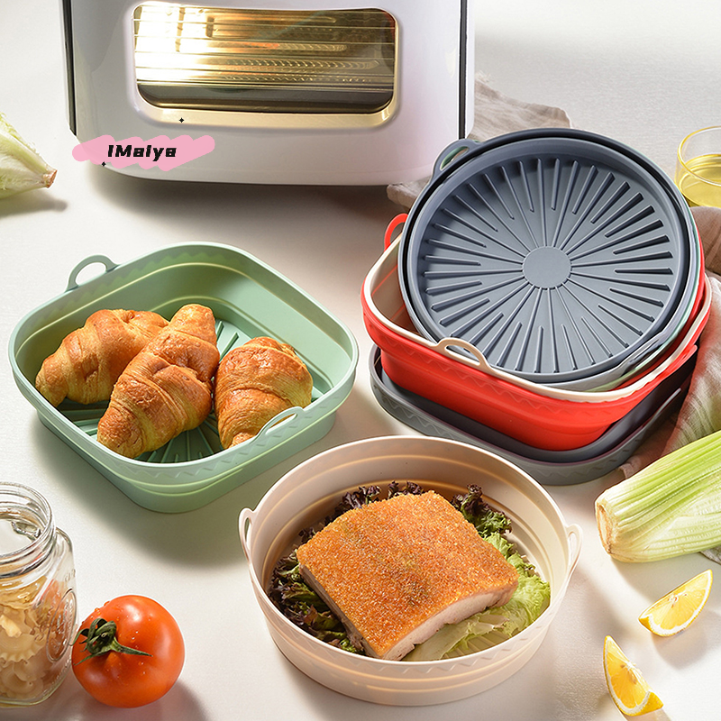 Square Foldable Air Fryer Sili - Silicone Mold Tray บทวิจารณ์และราคา