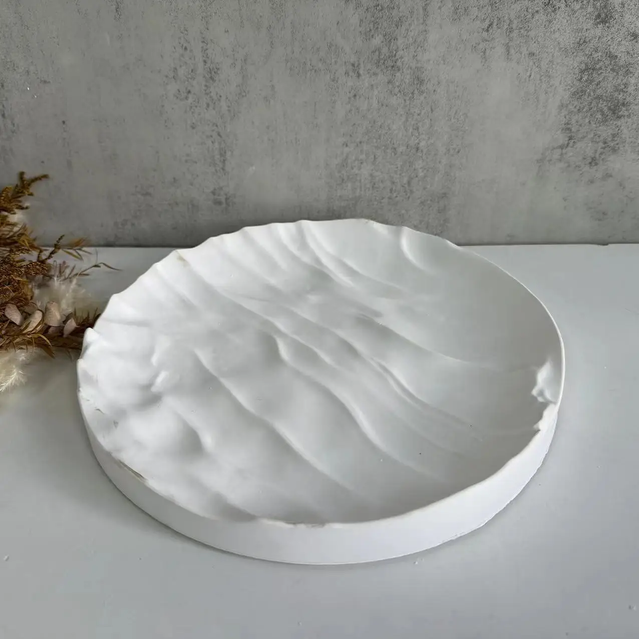 Irregular Ocean Waves Large Ro - Coaster Mold Round บทวิจารณ์และราคา