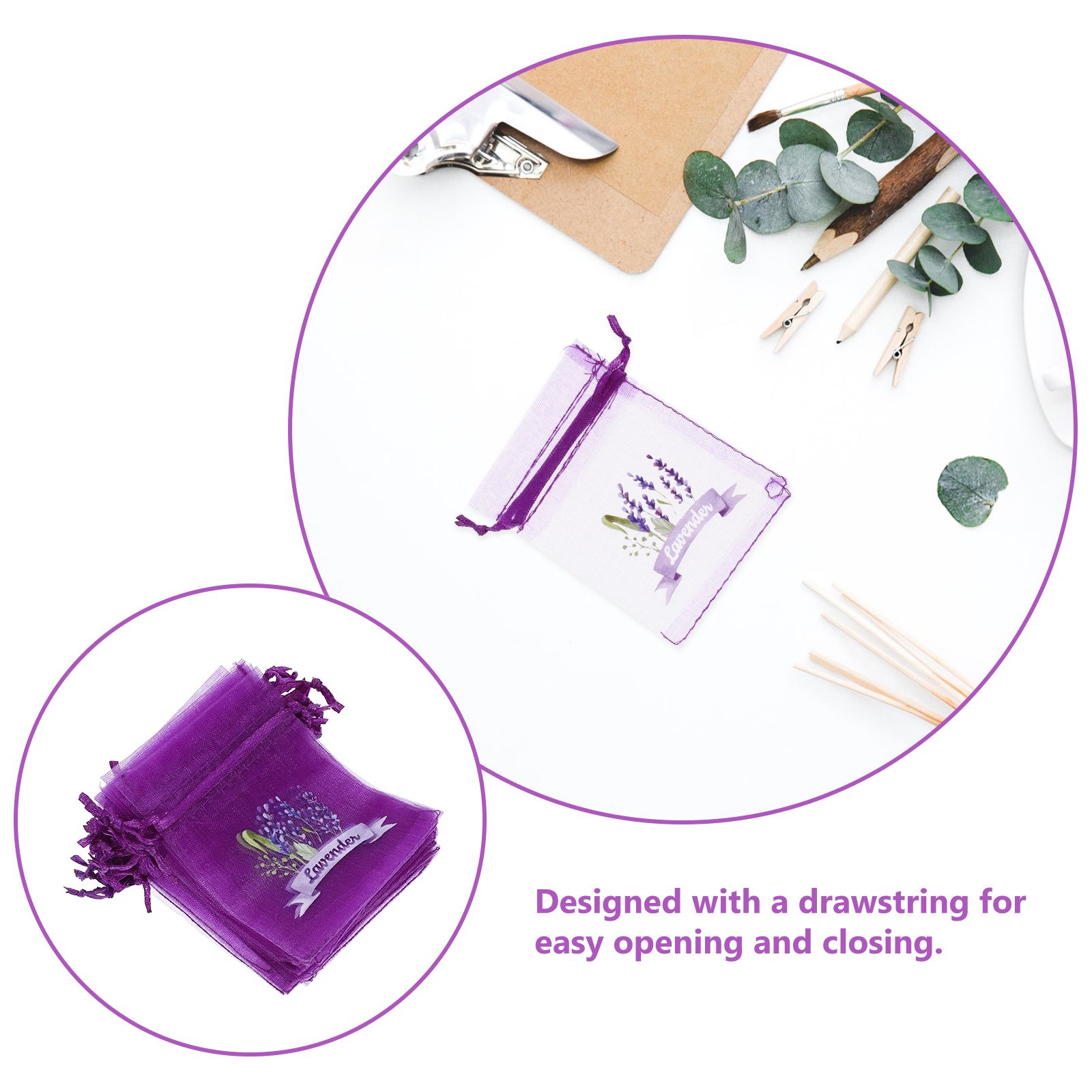 20 Pcs Empty Lavender Sachets  - Dried Flower Bulk บทวิจารณ์และราคา