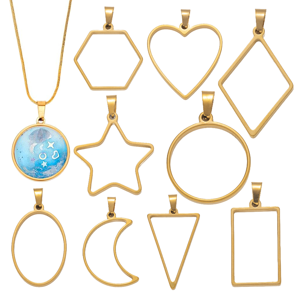 5pcs Stainless Steel Open Back - Resin Craft Projects บทวิจารณ์และราคา
