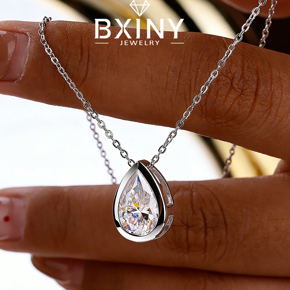 BXINY 4Carat Bezel Set WaterDr - Bezels Set Pendant บทวิจารณ์และราคา