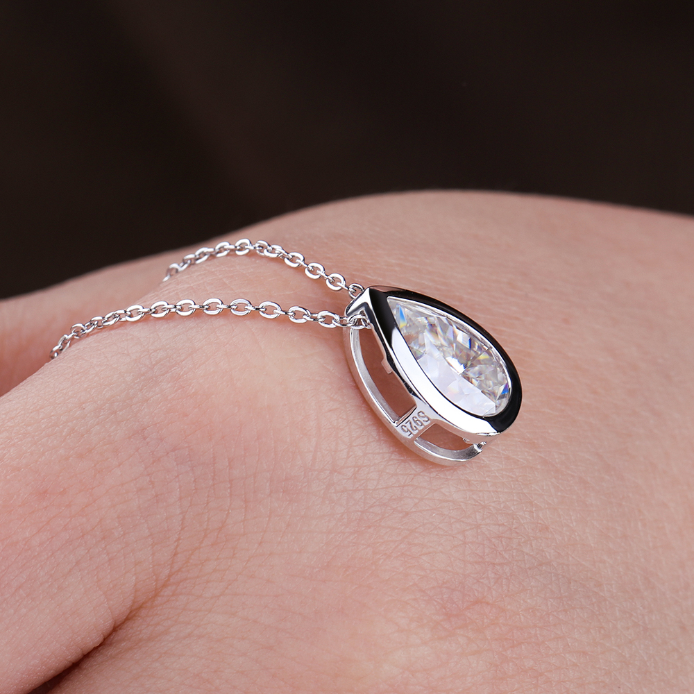 BXINY 4Carat Bezel Set WaterDr - Bezels Set Pendant บทวิจารณ์และราคา
