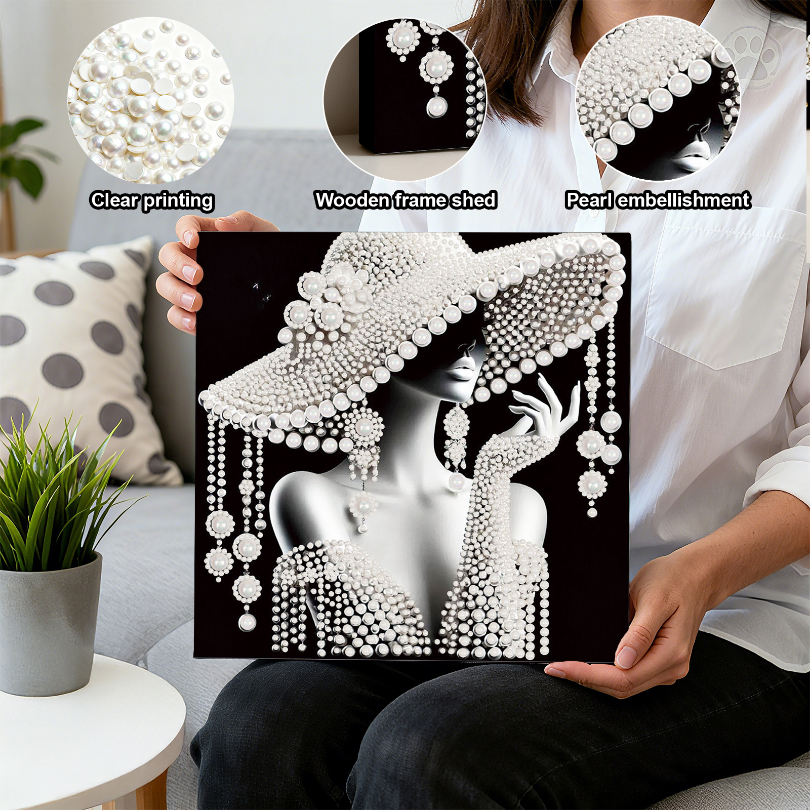 DIY Ladies Pearl Painting Art  - Resin Craft For Beginners บทวิจารณ์และราคา
