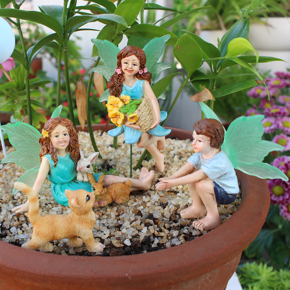 4pc Flower Fairy and Animal Pa - Resin Craft Supplies บทวิจารณ์และราคา