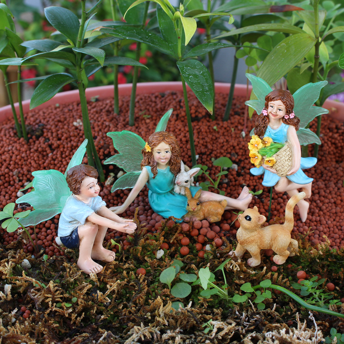 4pc Flower Fairy and Animal Pa - Resin Craft Supplies บทวิจารณ์และราคา