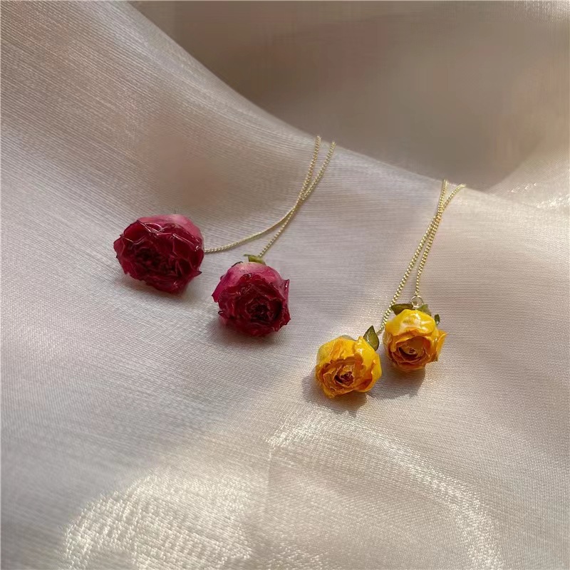 5pcs Drip Glue Roses Dried Flo - Dried Flower Bulk บทวิจารณ์และราคา