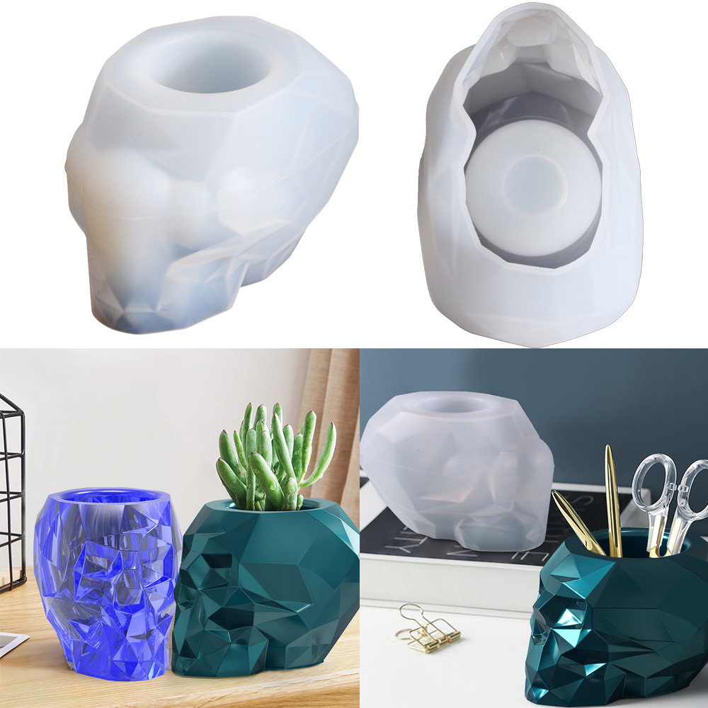 Skull Shape Mold Pen Holder Si - Resin Craft Ideas บทวิจารณ์และราคา