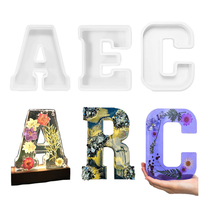 1pc A-Z Letter Silicone Molds  - Resin Craft Ideas บทวิจารณ์และราคา