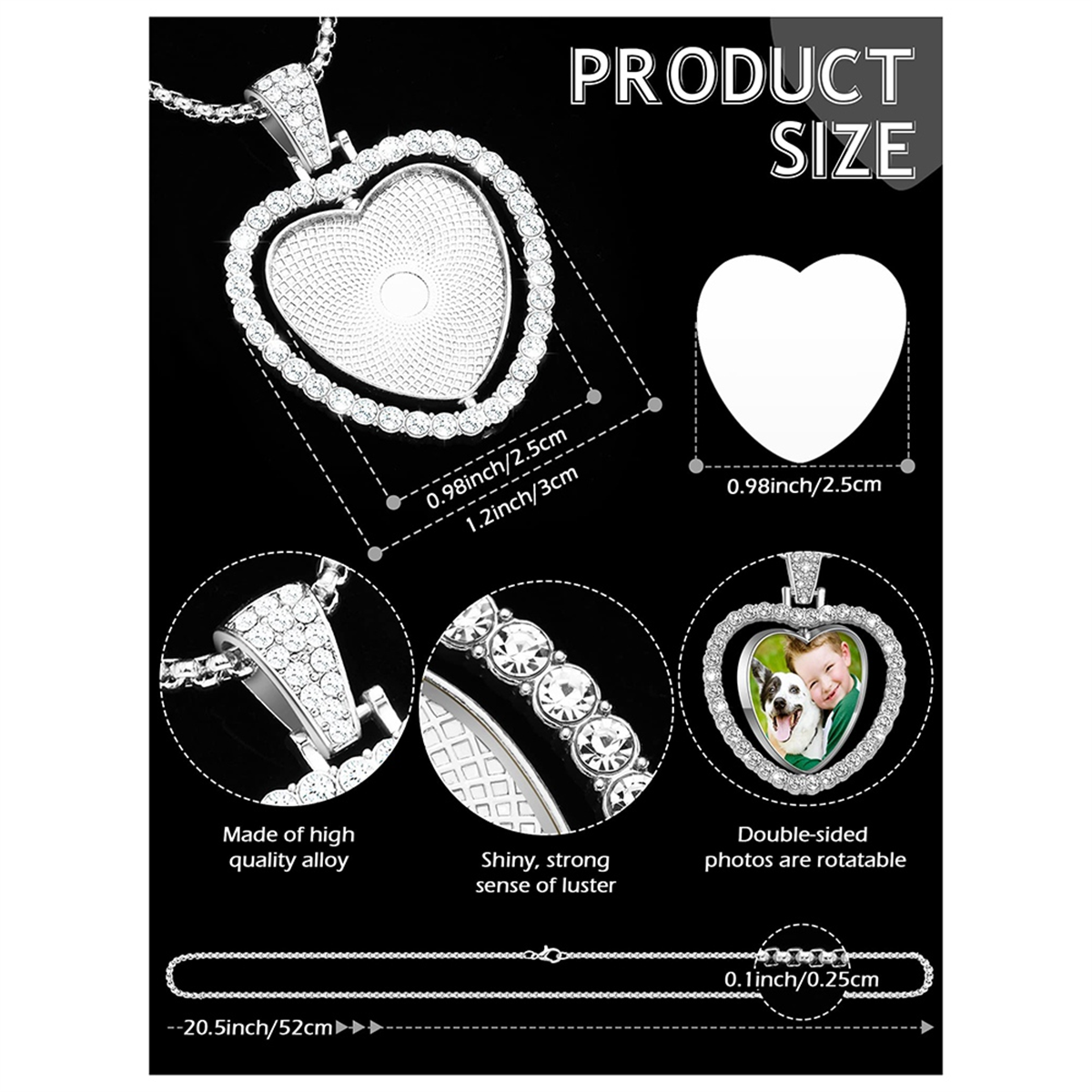 24Pcs Sublimation Rhinestone T - Bezels Set Pendant บทวิจารณ์และราคา