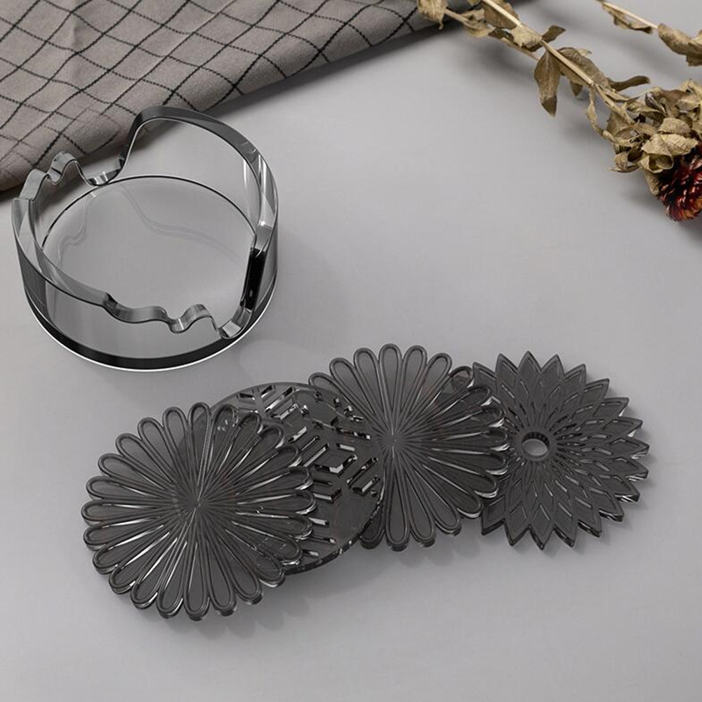 1Pcs Round Coaster Resin Silic - Coaster Mold Round บทวิจารณ์และราคา