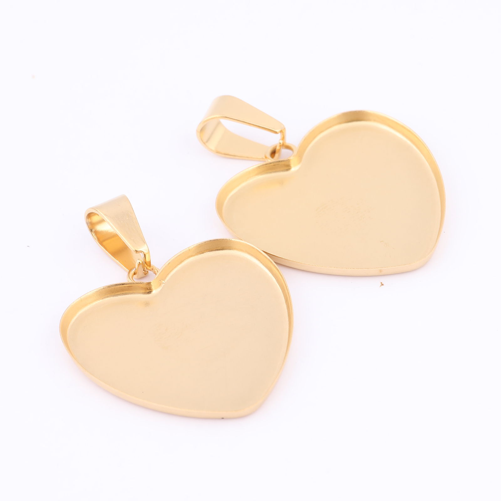10pcs Stainless Steel Gold Pla - Bezels Set Pendant บทวิจารณ์และราคา