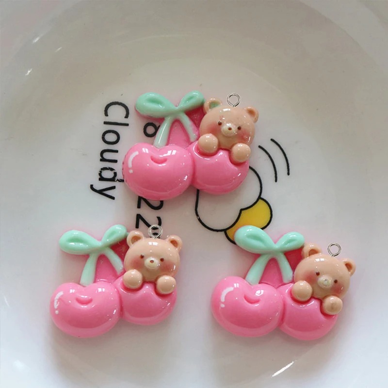 10Pcs Kawaii Cartoon Bear Rabb - Resin Crafts Diy บทวิจารณ์และราคา