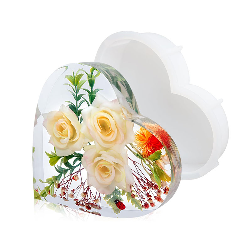 Large Heart Epoxy Resin Mold F - Flower Preservation Resin บทวิจารณ์และราคา