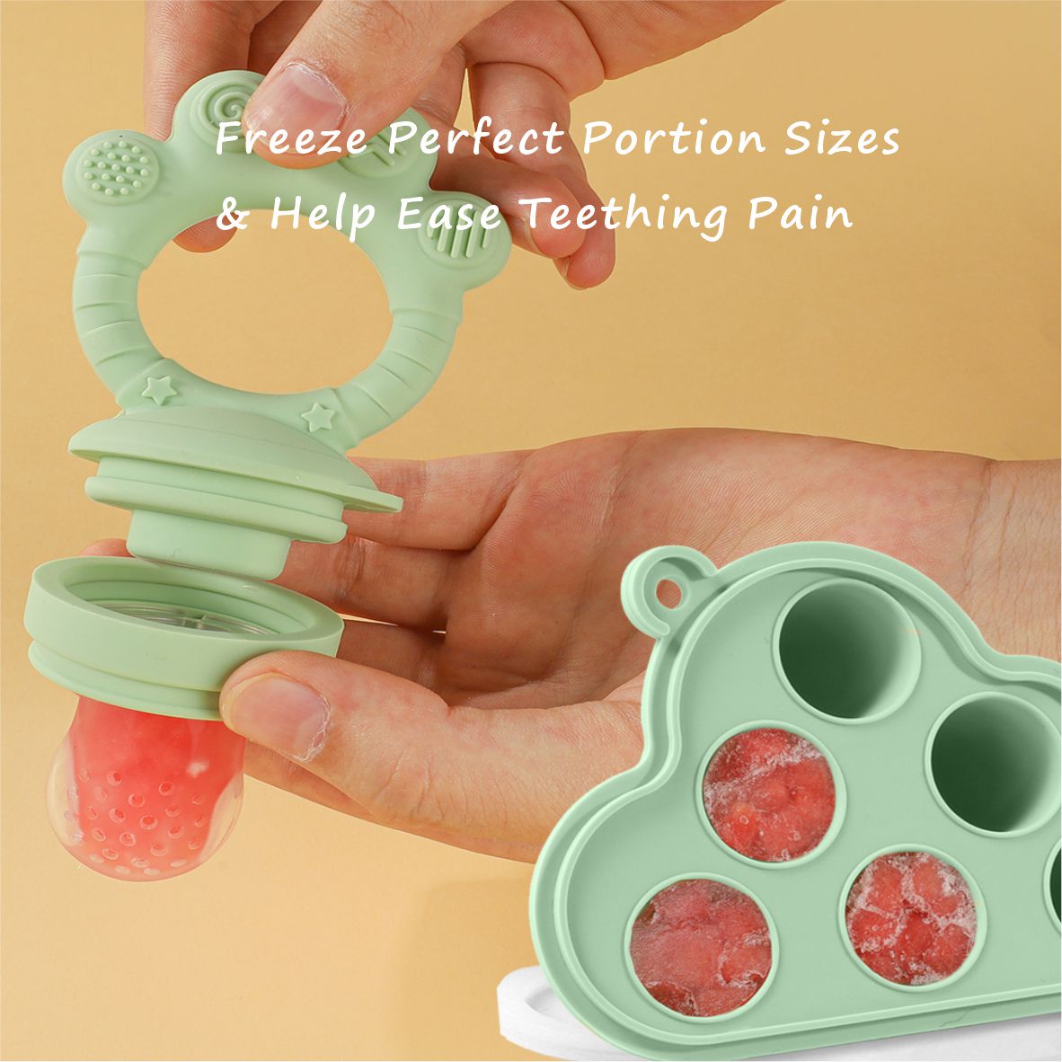 Baby Fruit Food Feeder & Freez - Silicone Mold Tray บทวิจารณ์และราคา