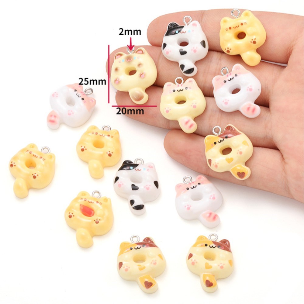 10Pcs Kawaii Cartoon Cat Resin - Resin Crafts Diy บทวิจารณ์และราคา