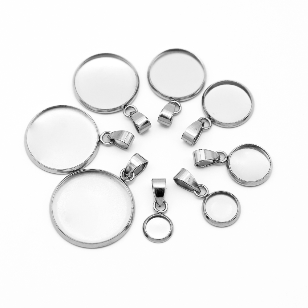 10pcs 316 Stainless Steel 6~20 - Bezels Set Pendant บทวิจารณ์และราคา