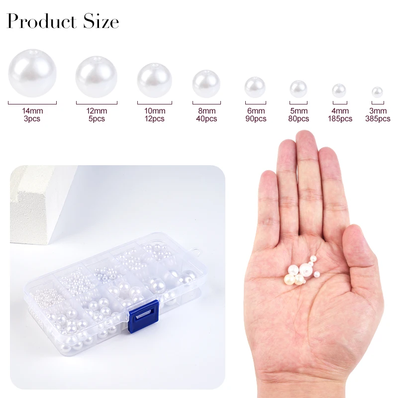 800pcs Artificial Faux Pearl R - Resin Crafts Diy บทวิจารณ์และราคา