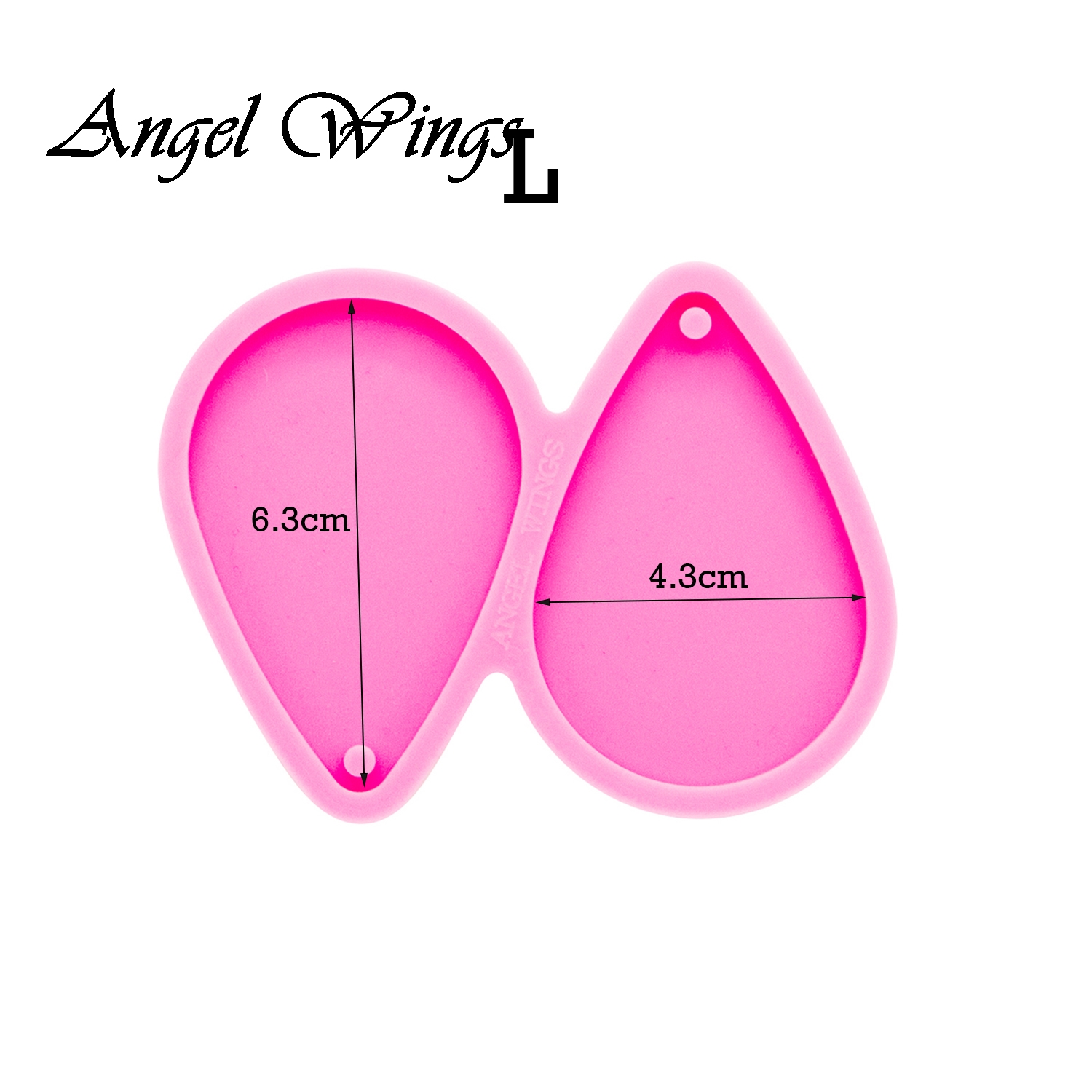 Shiny Tear Drop Hoop Earrings  - Geode Mold Silicone บทวิจารณ์และราคา