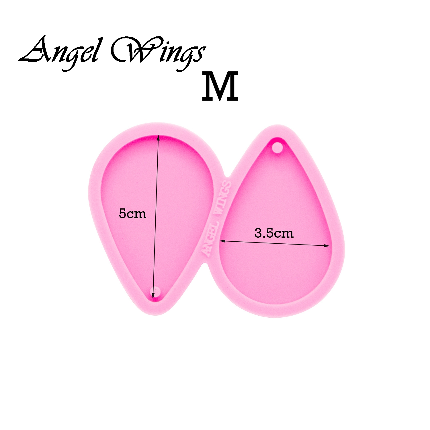 Shiny Tear Drop Hoop Earrings  - Geode Mold Silicone บทวิจารณ์และราคา