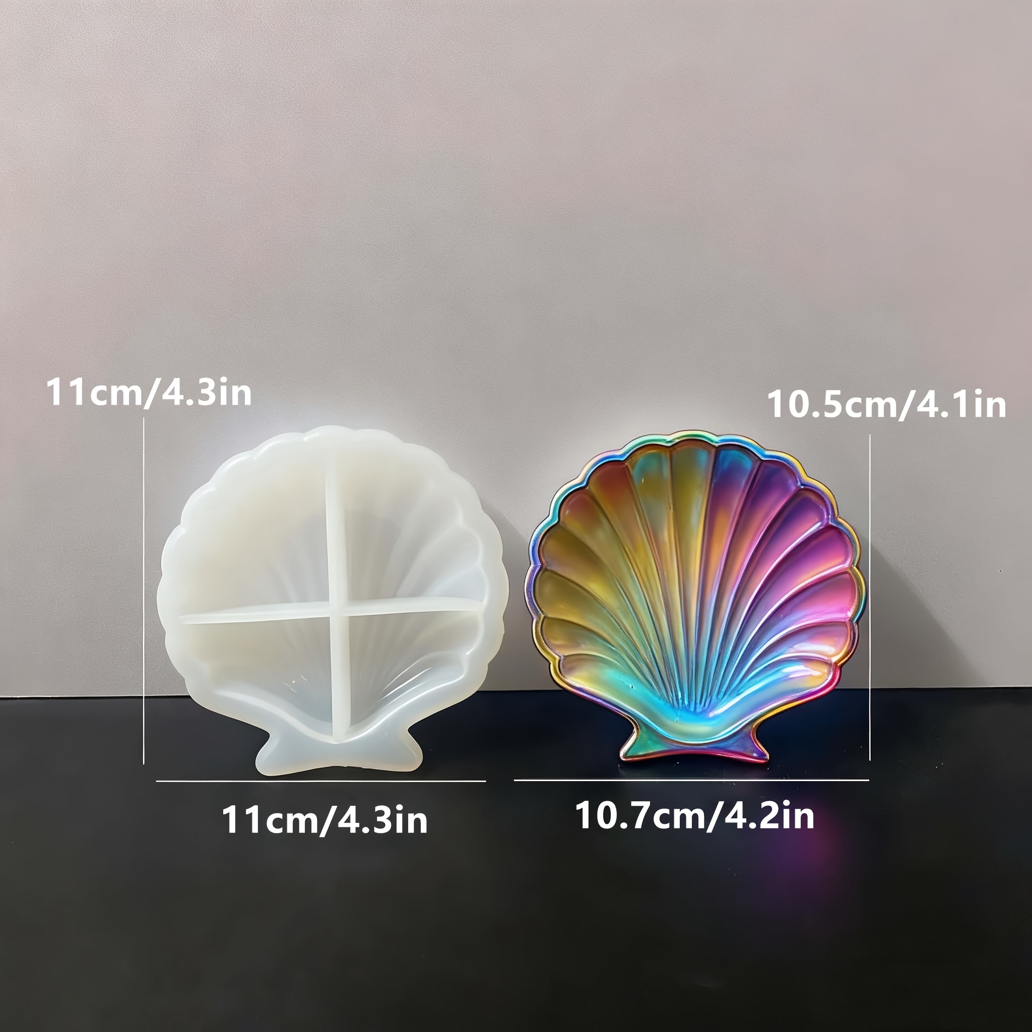 1 piece of silicone shell resi - Resin Craft Ideas บทวิจารณ์และราคา