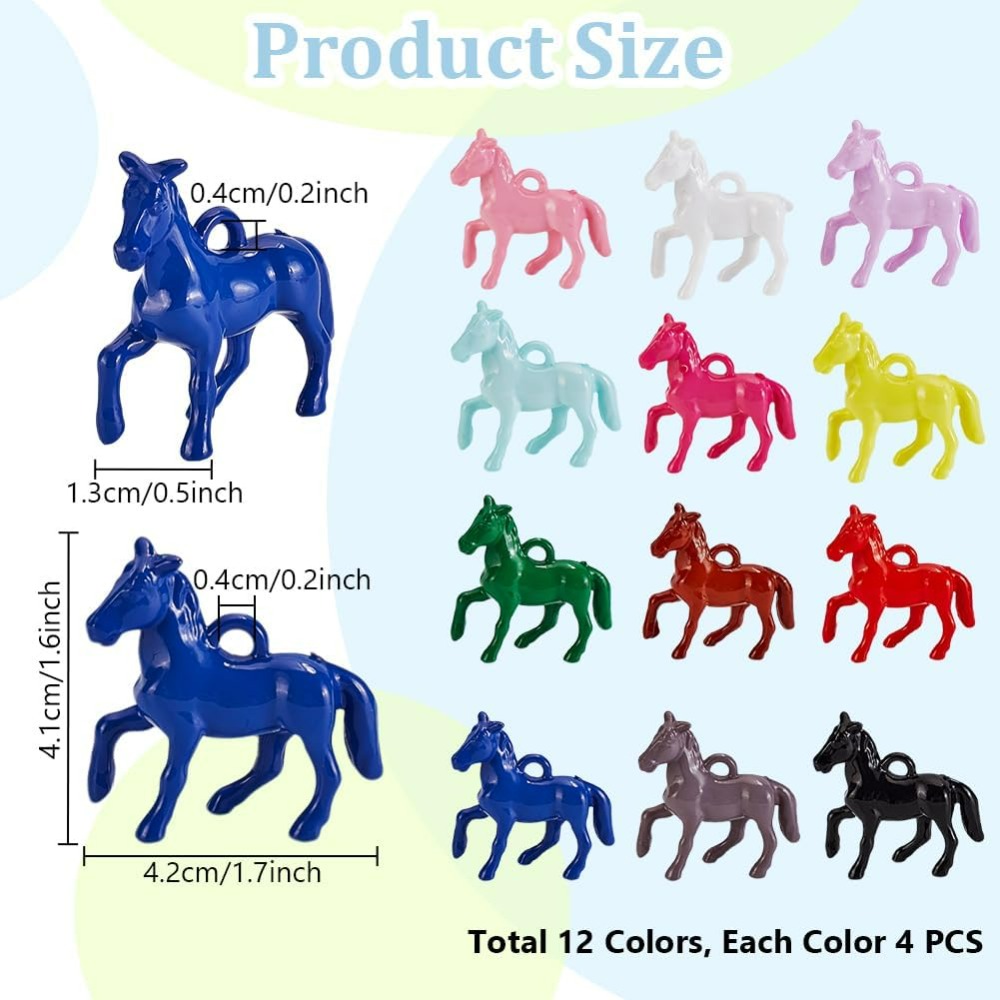 48pcs Opaque Acrylic Pendants  - Resin Crafts บทวิจารณ์และราคา