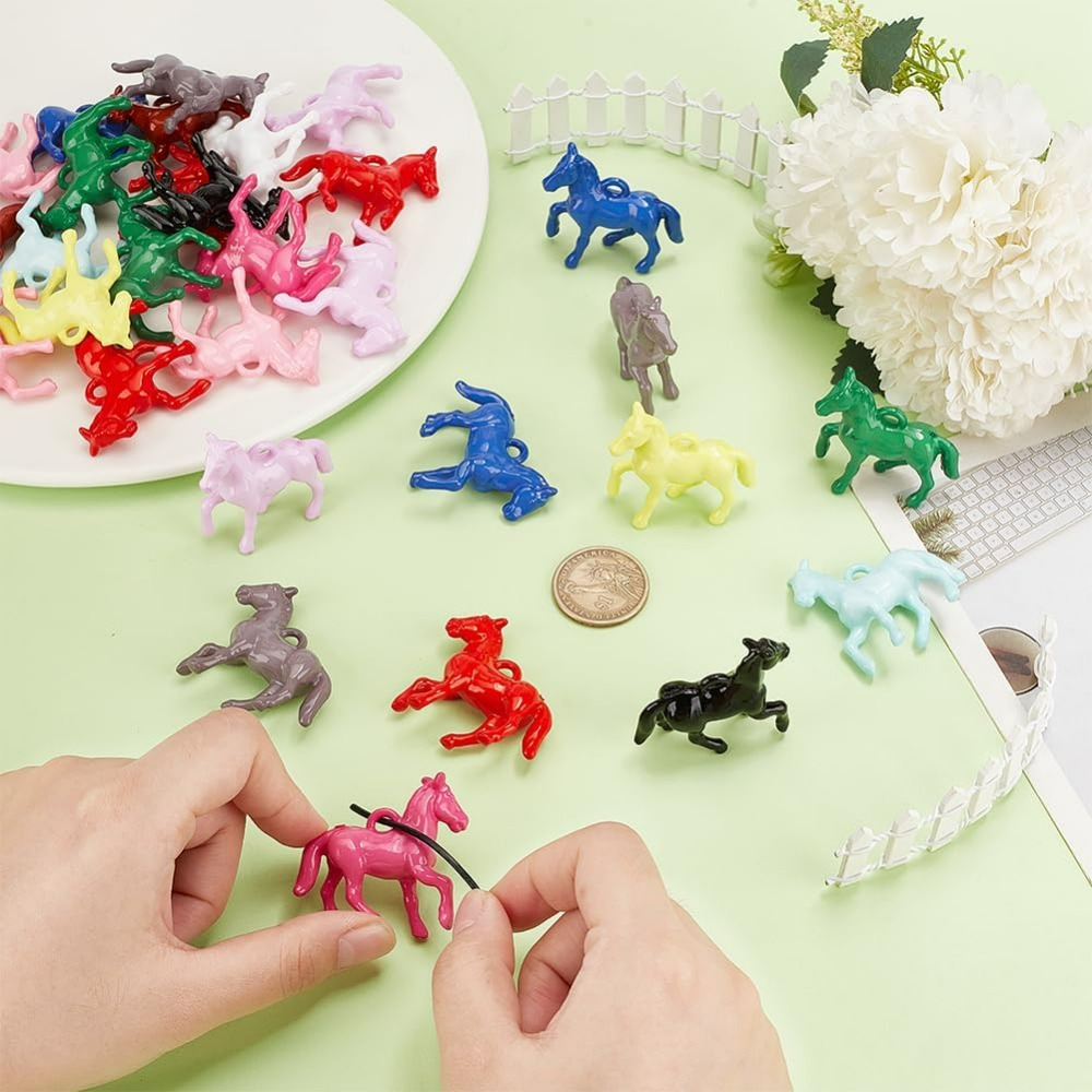 48pcs Opaque Acrylic Pendants  - Resin Crafts บทวิจารณ์และราคา