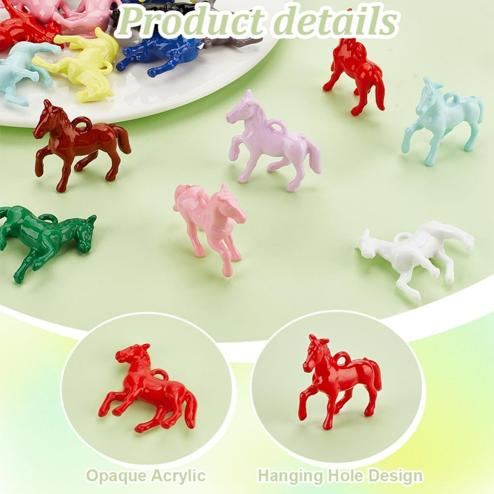 48pcs Opaque Acrylic Pendants  - Resin Crafts บทวิจารณ์และราคา