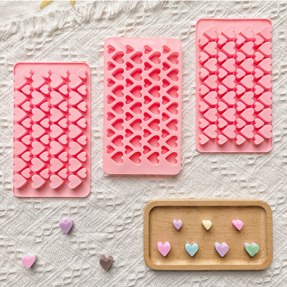56 cavity size heart-shaped ch - Silicone Mold Tray บทวิจารณ์และราคา