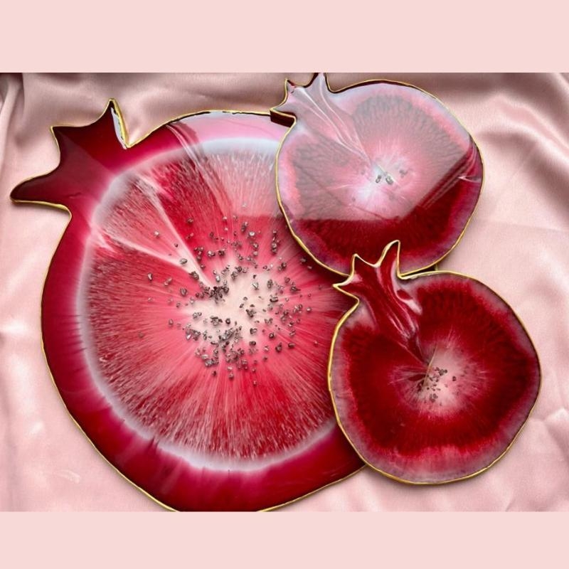 X6HE Pomegranate Geode Agate E - Geode Mold Silicone บทวิจารณ์และราคา