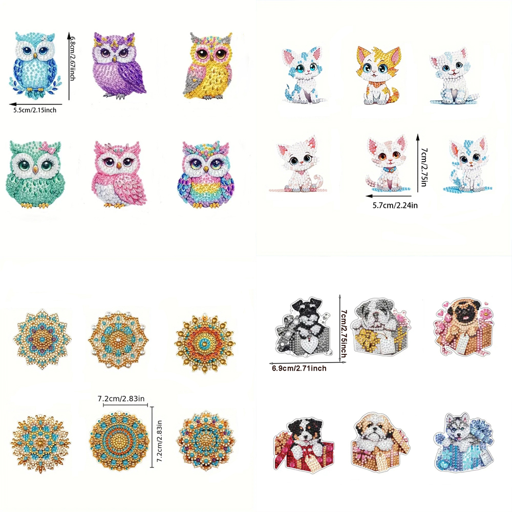 6-piece/set DIY Diamond Keycha - Resin Craft Ideas บทวิจารณ์และราคา