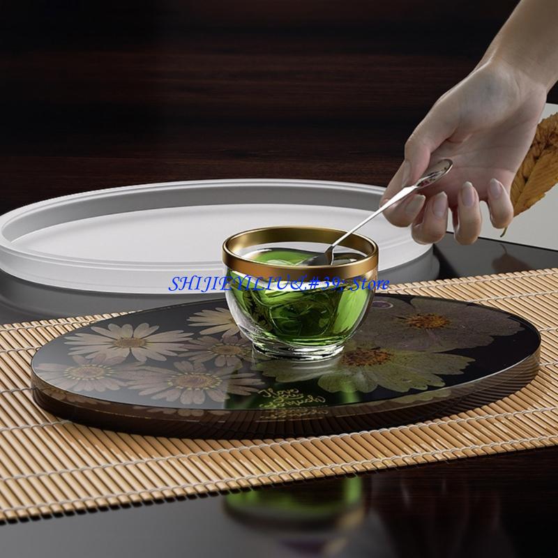 E21F Oval Mirror Mold for DIY  - Geode Mold Silicone บทวิจารณ์และราคา