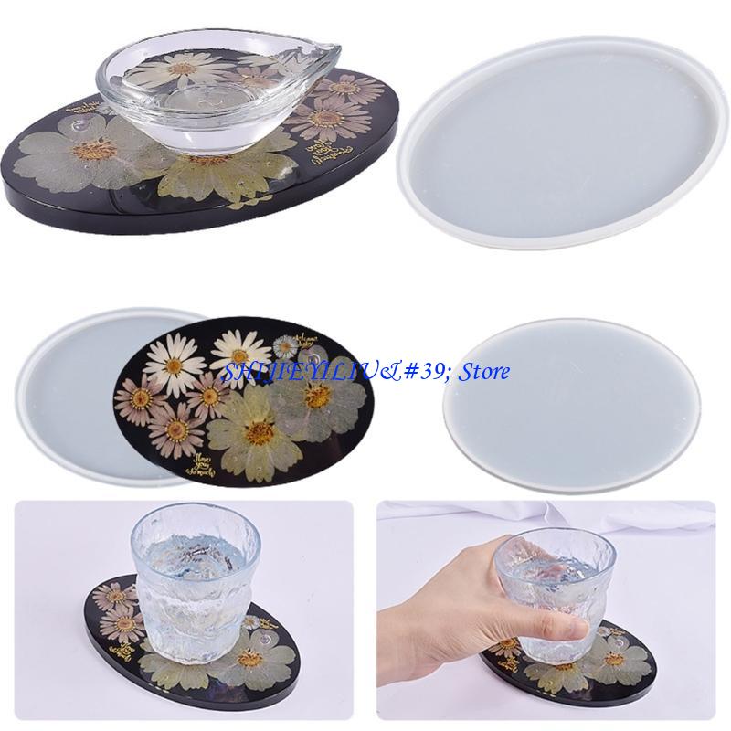 E21F Oval Mirror Mold for DIY  - Geode Mold Silicone บทวิจารณ์และราคา