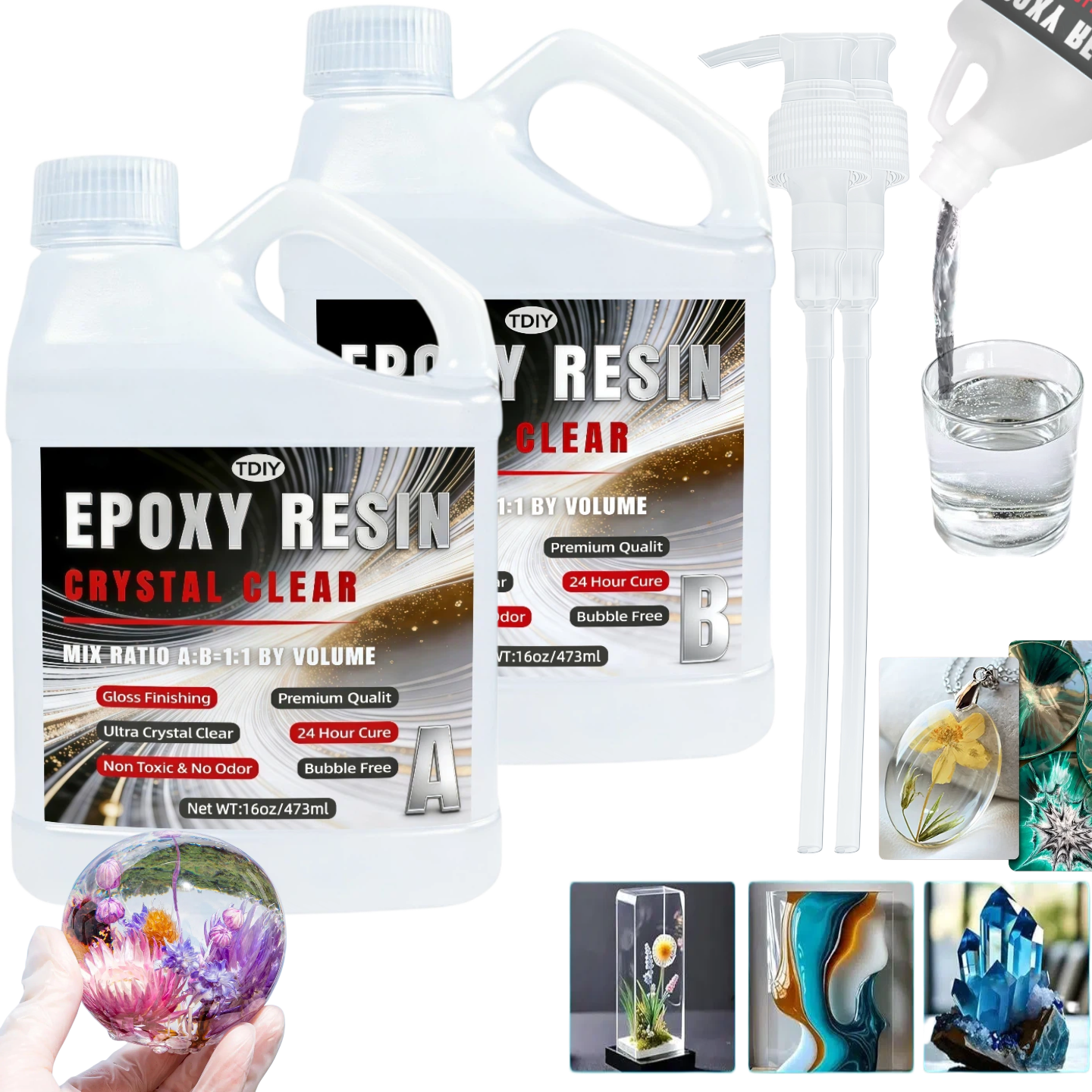 1:1 Crystal Clear Epoxy Resin  - Resin Jewelry Kit บทวิจารณ์และราคา