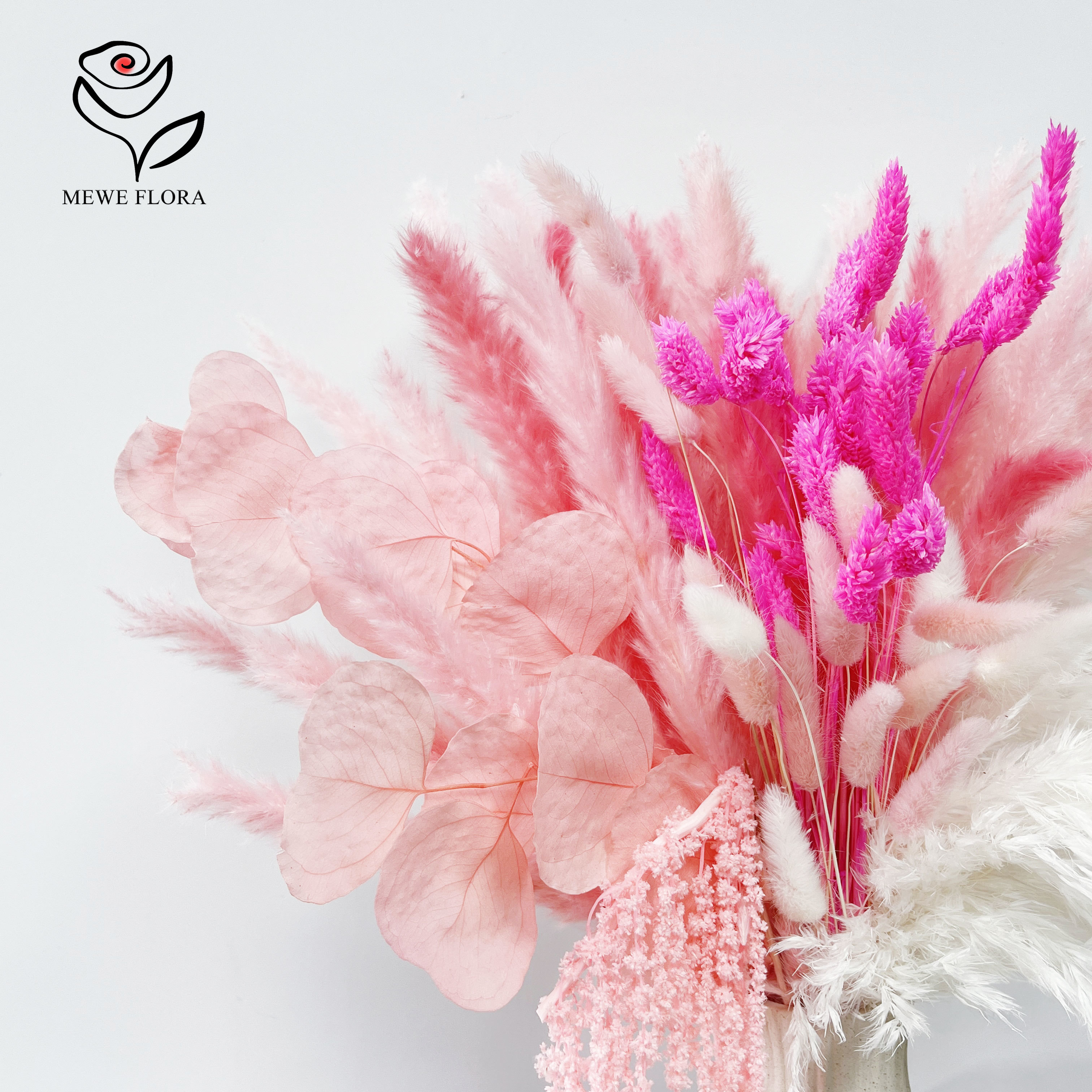 Natural Pampas Pink Dried Flow - Dried Flower Bulk บทวิจารณ์และราคา