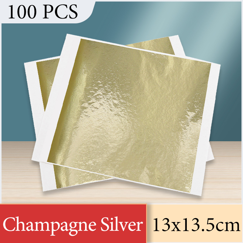 13x13.5cm Champagne Silver Foi - Gold Foil Flakes บทวิจารณ์และราคา
