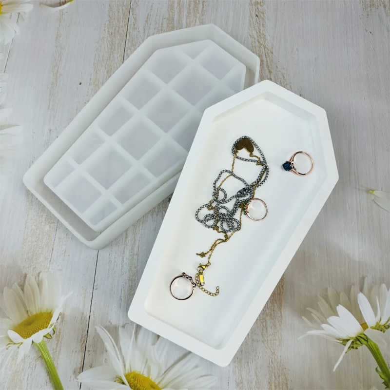 Halloween Coffin Resin Mold Tr - Serving Tray Mold บทวิจารณ์และราคา
