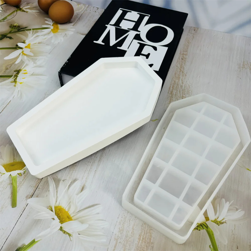 Halloween Coffin Resin Mold Tr - Serving Tray Mold บทวิจารณ์และราคา