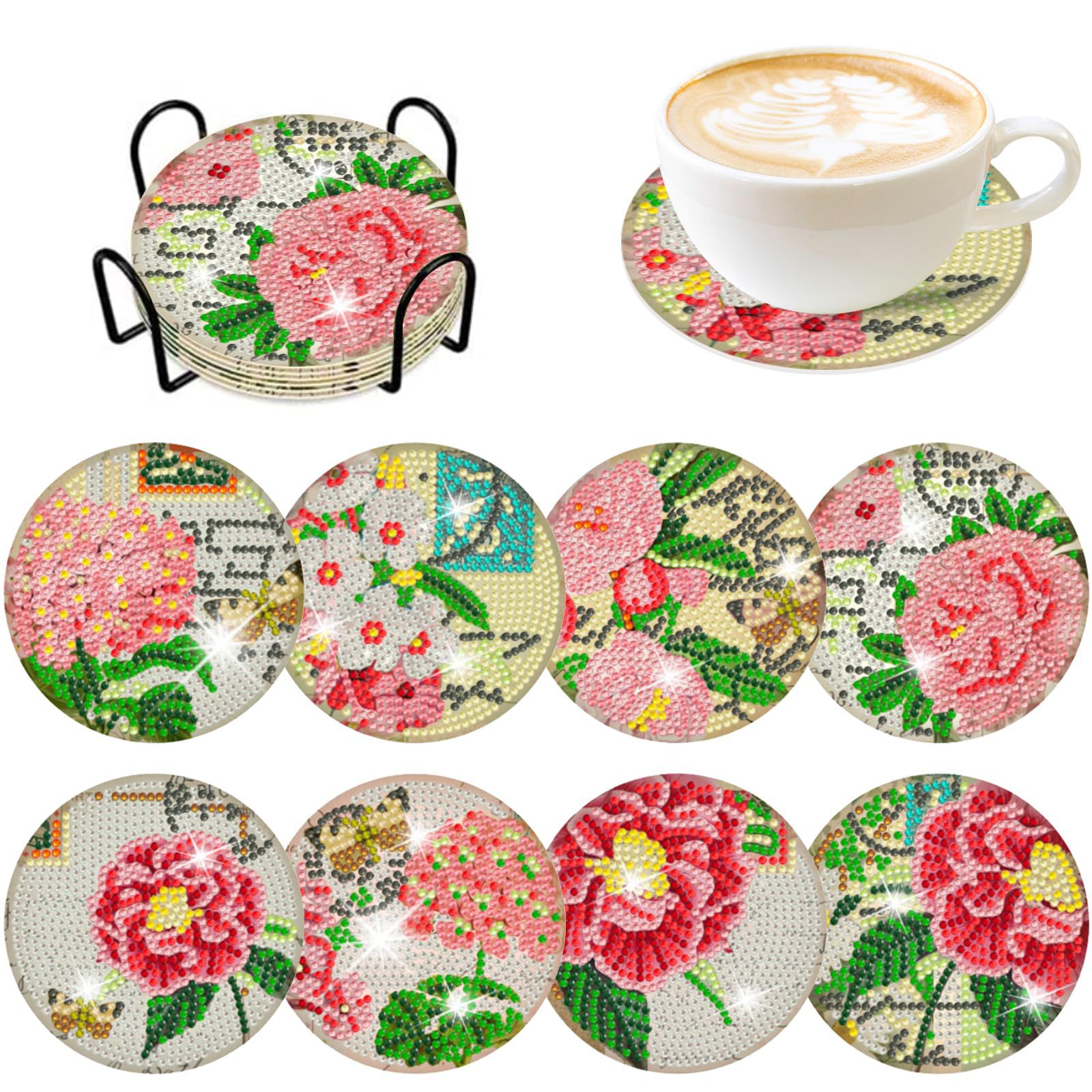 RUOPOTY 8pc/sets Diamond Paint - Resin Craft For Beginners บทวิจารณ์และราคา