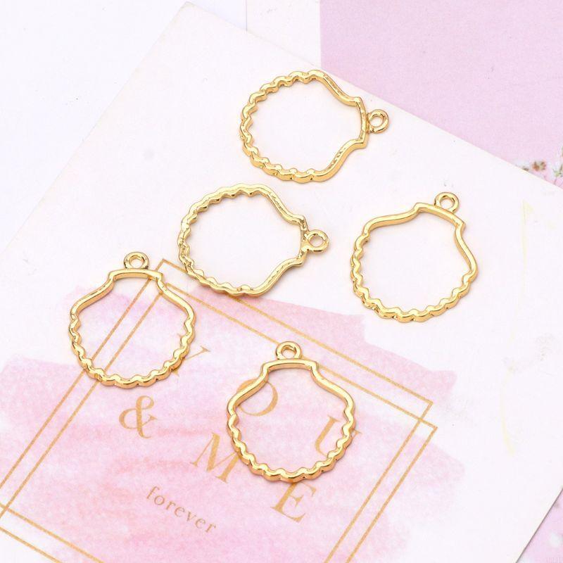   5Pcs Blank Frame Pendant for - Bezels Set Pendant บทวิจารณ์และราคา