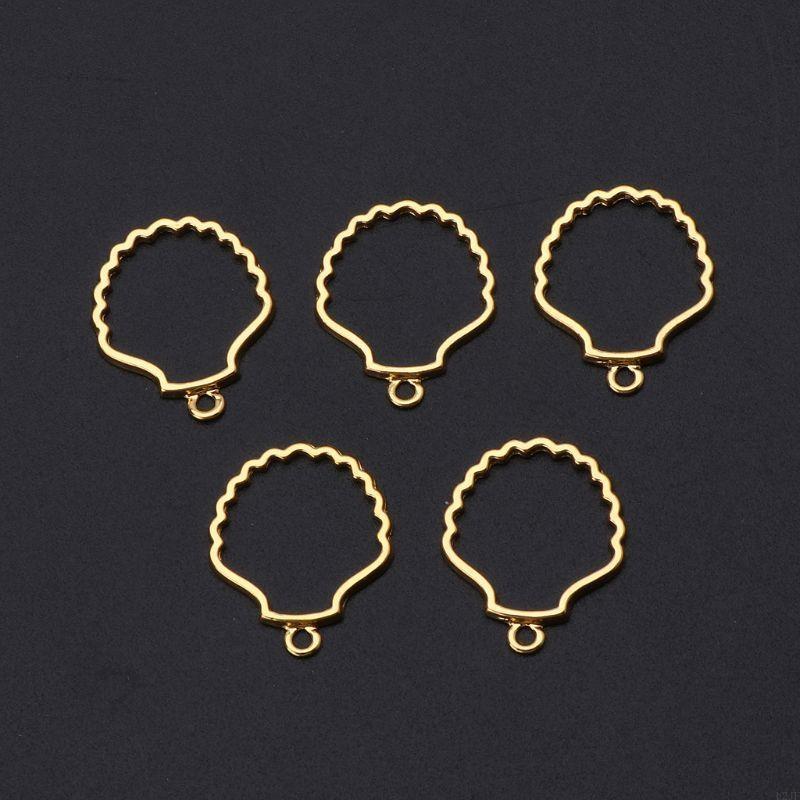   5Pcs Blank Frame Pendant for - Bezels Set Pendant บทวิจารณ์และราคา