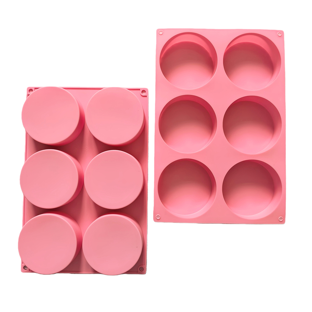 1pc 6-cavity large round disc  - Coaster Mold Round บทวิจารณ์และราคา
